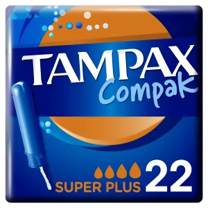Tampons with Compak Super Plus Applicator x22 - TAMPAX