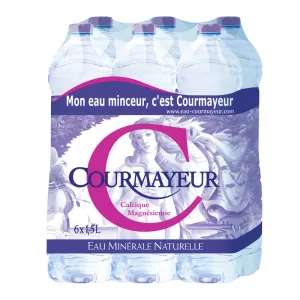 Água mineral natural emagrecedora 6x1;5L - COURMAYEUR