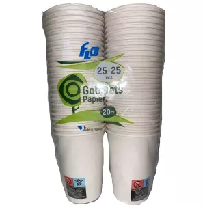 Bicchiere in Cartoncino Bianco 20 Cl - Sans Marque