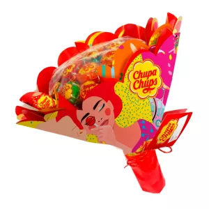 Bloemenboeket bestaande uit 19 lolly's - CHUPA CHUPS