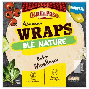 プレーン小麦ラップ 4x233g - Old El Paso