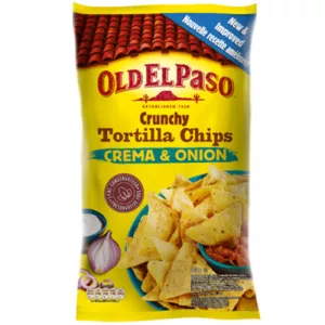 Crunchy Tortil Crem/oign 185g
