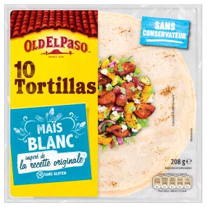 Tortillas maïs blanc x10 208g - OLD EL PASO