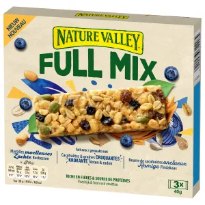 Barres de Céréales Myrtilles et Cachu-tes 3x40g - NATURE VALLEY
