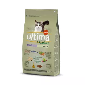 Croquettes pour chat saumon chats stérilisés  1.25kg - ULTIMA