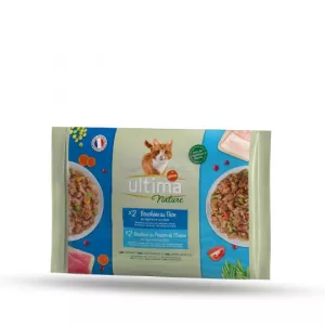 Comida para gatos de atún y pescado 4x85g - ULTIMA