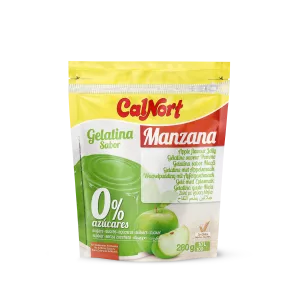 Sugar-Free Gelatin Apple Flavor 280 G - CALNORT
