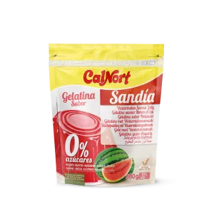 Gelatina Sin Azúcar Sabor Sandía 280 G - CALNORT
