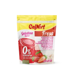 Gelatina Sem Açúcar Sabor Morango 280 G - CALNORT
