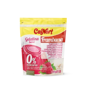 Желатин без сахара со вкусом малины 280 г - CALNORT