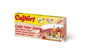 Бульон со вкусом ветчины, нарезанный кубиками, 12 кубиков - CALNORT