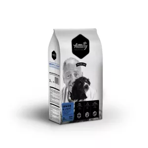 Croquettes pour chien Senior light au poulet avec du riz 3kg AMITY