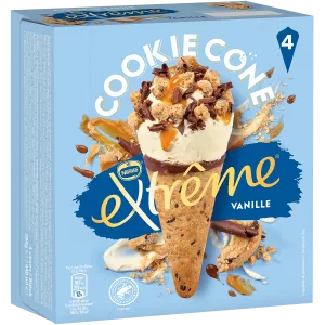 تحويلة كوكي مخروط الفانيليا X4 284