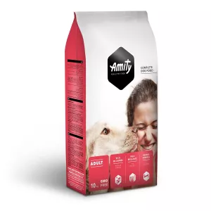 成犬干粮 富含肉质 10kg - Amity