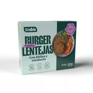 Hamburguesa con lentes (2 hamburguesas de 100 gr) - Gringrin