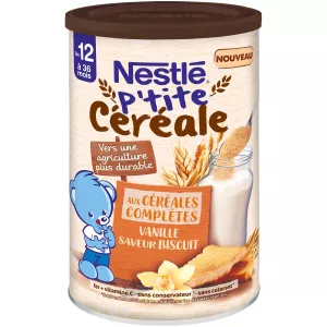 P'tite Céréale with whole grain vanilla biscuits flavor 415g - NESTLE