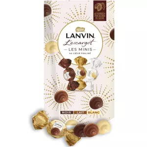 Chocolate Trio Dark White Milk Filled with Praline Mini Snail 140g - Lanvin