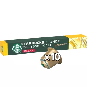 コーヒーカプセル互換性のあるネスプレッソ ブロンド エスプレッソ ロースト デカフェ インテンシティ 6 By Nespresso X10 -  Starbucks