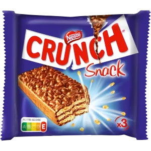 Milk Chocolate Bar With Puffed Rice 3x30g - CRUNCH