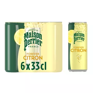 6x33Cl नींबू स्वाद पीने का पेय - MAISON PERRIER FOREVER