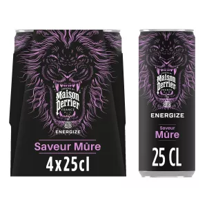 黑莓味能量饮料 4x25cl - MAISON PERRIER