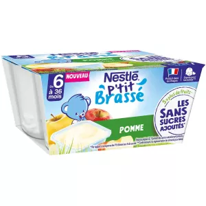 4x90g P'tit Brassé SSA Apple 6M