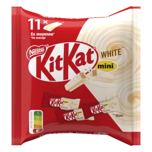Mini Chocolate Bars White Chocolate Coated 146g - KITKAT