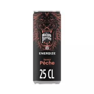 Boisson énergisante saveur Pêche 25cl - MAISON PERRIER