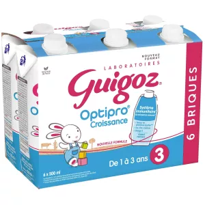 6x500ml Guigoz Crois Optipro - GUIGOZ