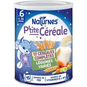Poudre de céréales aux légumes variés nuit 280g -NATURNES