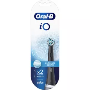 Brossettes iO Ultimate Clean noires x2 - ORAL-B