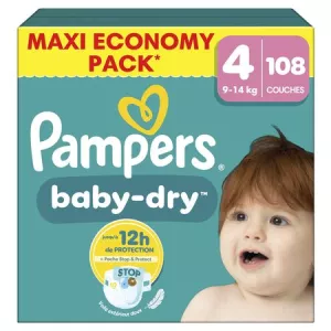 Pampers bebê seco maxi t4 x108 - PAMPERS