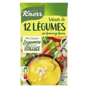 12 Zuppa Cremosa Di Formaggio Cremoso Vegetale, 1l - KNORR
