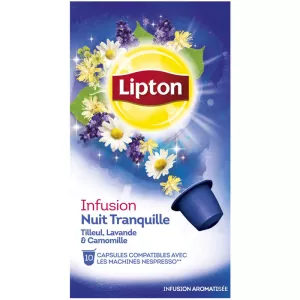 Infusion nuit tranquille tilleul, lavande, camomille x10 16g - LIPTON