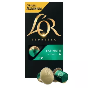 Café Satinato X10 Aluminum Capsules 52g - L'OR