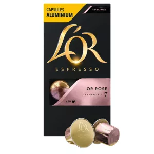 كافيه سبلايم أو روز X10 كبسولات ألومنيوم 52 جرام - L'OR