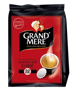 Café corsé x32 dosettes 211g - GRAND' MÈRE