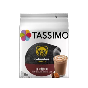 ホットチョコレート キャラメル味 ダーティーバター コロンブス X8 ポッド 240g - TASSIMO