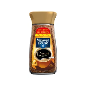 Café Soluble Qualité Filtre 200g Dont 30% Offert - MAXWELL HOUSE