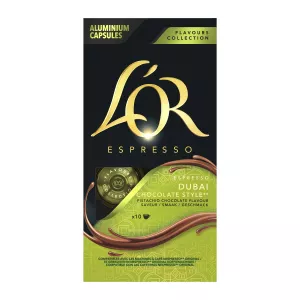 Café Capsules Expresso Dubai Chocolate Compatible Nespresso X10 - L'OR ESPRESSO