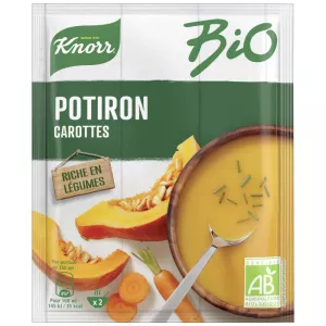 soupe déshydratée bio potiron carottes brique 51gx2 - KNORR