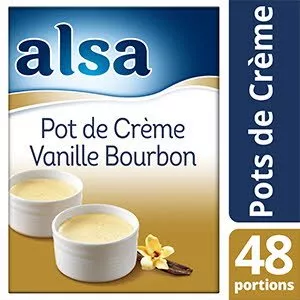Alsa Pot De Crème Vanille Bourbon 520g 48 Portions