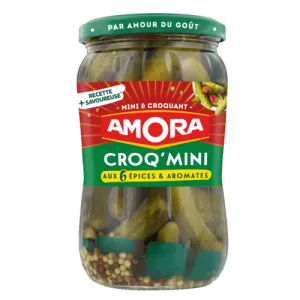 Cornichons 5 épices & aromates croquante 210g - AMORA