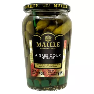 Picles agridoces extra finos 205g - MAILLE