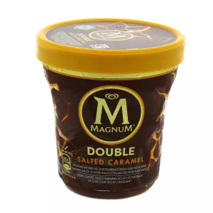 Glace en pot double caramel 440ml - MAGNUM