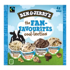 Glace The Fan-Favourites Cool-Lection 4x100ml - Ben & Jerry's