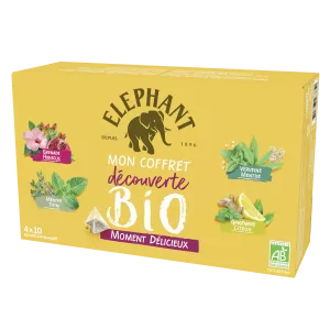 Coffret Bio Infusions Moment Délicieux, x40, 62g - ELEPHANT