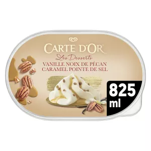 Glace Vanille Noix de Pécan Caramel Pointe de Sel 470g - CARTE D'OR