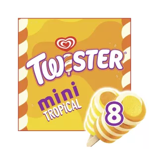 Glace Bâtonnet Twister Tropical x8 -  MIKO