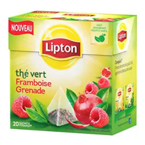 Thé vert framboise grenade x20 28g - LIPTON